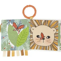 New Livre bébé Le lionceau curieux Livre Bébé En Tissu