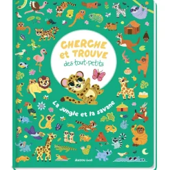 Auzou Editions Livre Cherche et trouve des tout-petits - La jungle et la savane