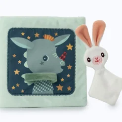 Lilliputiens Livre d'activités en tissu Joe et son doudou