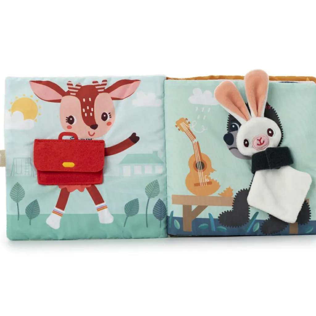 Lilliputiens Livre d'activités en tissu Joe et son doudou