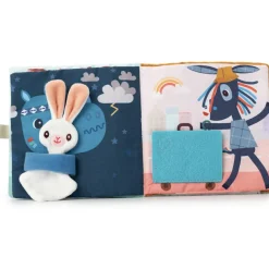 Lilliputiens Livre d'activités en tissu Joe et son doudou