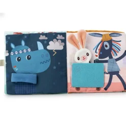 Lilliputiens Livre d'activités en tissu Joe et son doudou