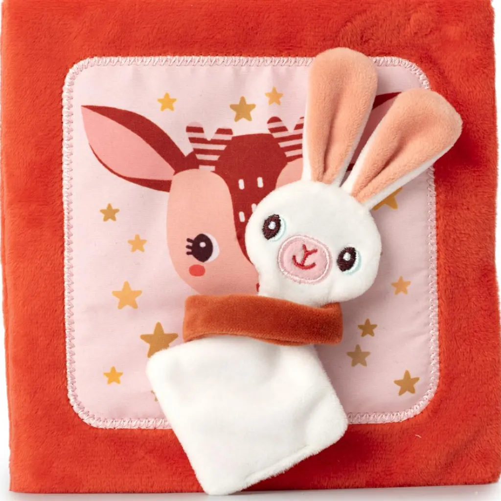 Lilliputiens Livre d'activités en tissu Stella et son doudou