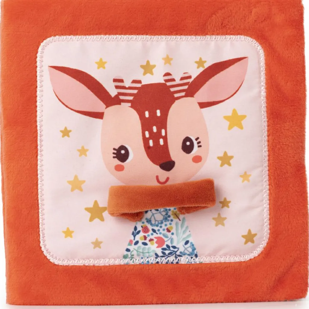 Lilliputiens Livre d'activités en tissu Stella et son doudou