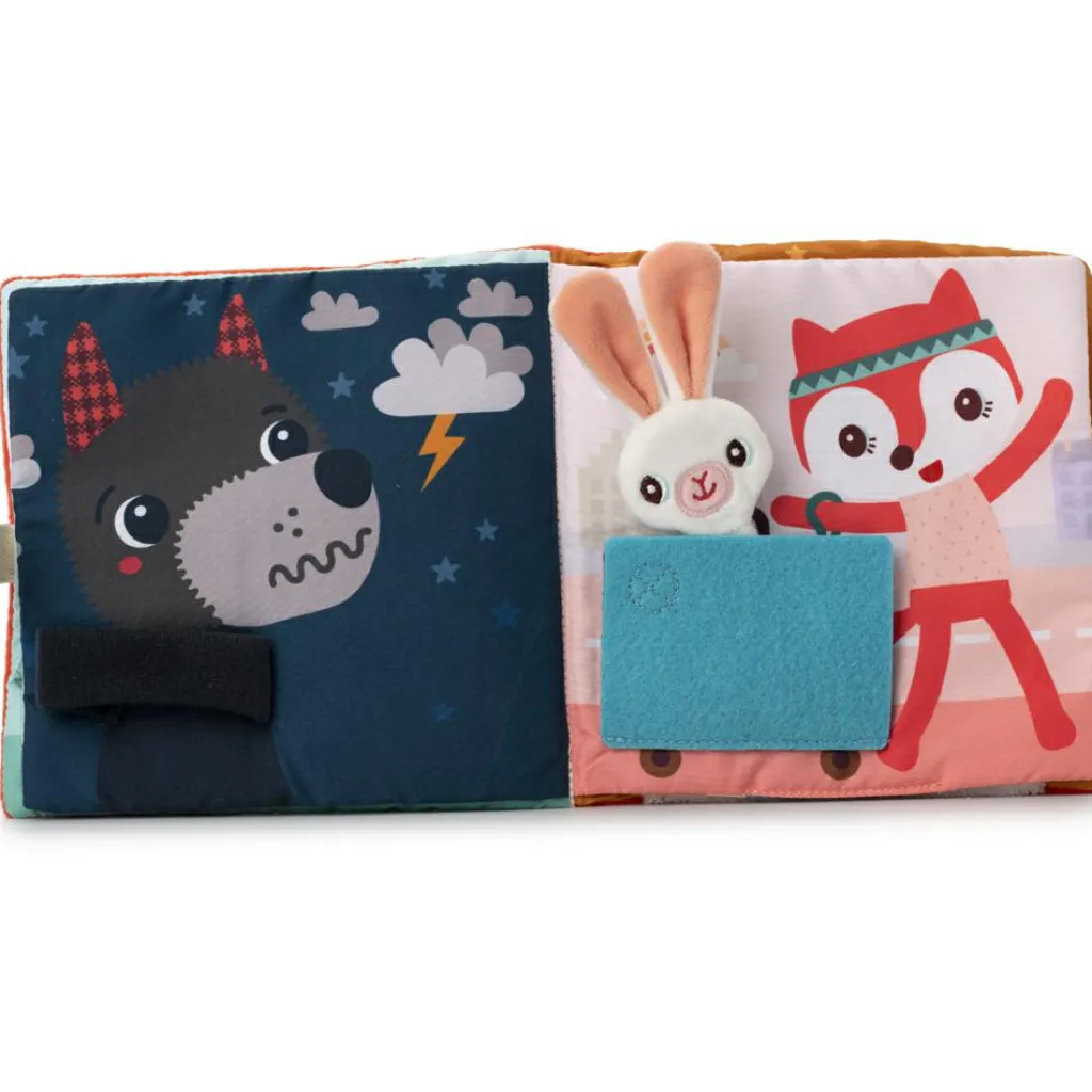 Lilliputiens Livre d'activités en tissu Stella et son doudou