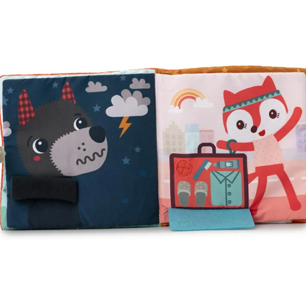 Lilliputiens Livre d'activités en tissu Stella et son doudou