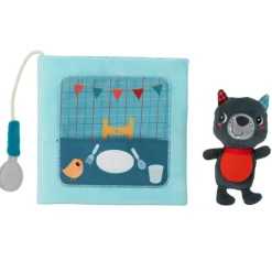 Lilliputiens Livre d'activités en tissu Bon appétit