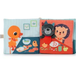 Lilliputiens Livre d'activités en tissu Bon appétit