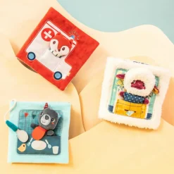 Lilliputiens Livre d'activités en tissu Bon appétit