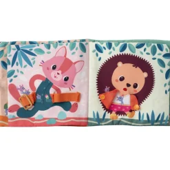 New Livre d'activités Jules j'apprends à m'habiller Livre Bébé En Tissu