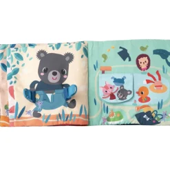 New Livre d'activités Jules j'apprends à m'habiller Livre Bébé En Tissu