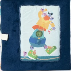 New Livre d'activités Jules j'apprends à m'habiller Livre Bébé En Tissu