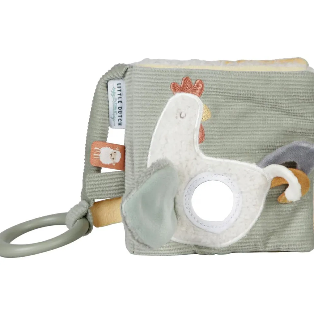 Clearance Livre d'activités pour poussette Little Farm Livre Bébé En Tissu