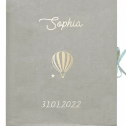 Les Griottes Livre de naissance gris clair 88 pages (personnalisable)