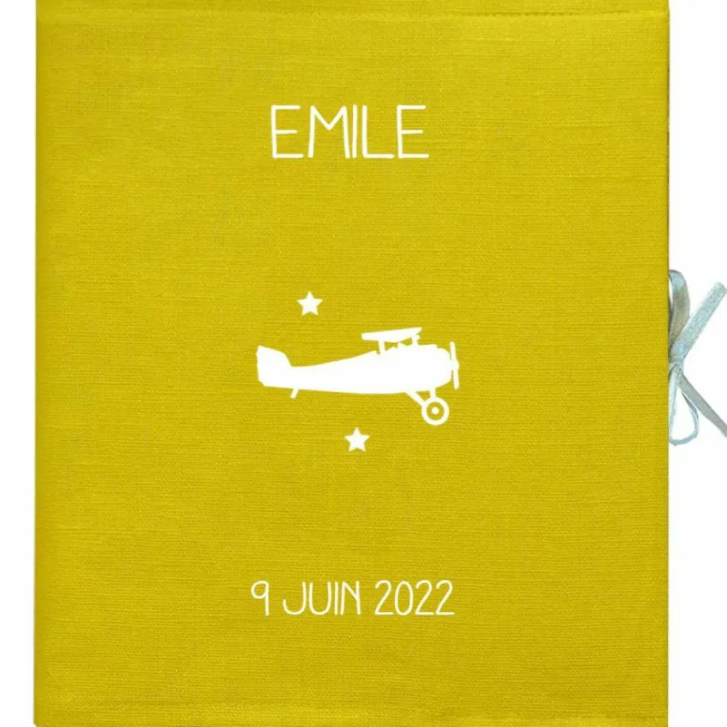 Online Livre de naissance jaune 88 pages (personnalisable) Livre De Naissance / Album Photo