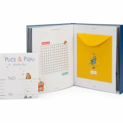 Outlet Livre de naissance Puce et Pilou (80 pages) Livre De Naissance / Album Photo