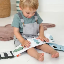 Done by Deer Livre d'éveil bébé Croco vert