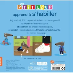Clearance Livre Je decouvre avec P'tit Loup P'tit Loup apprend à s'habiller Premiers Livres