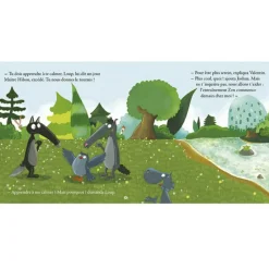 Enfant Auzou Editions Livre Le loup qui apprivoisait ses émotions