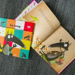 Enfant Auzou Editions Livre Le loup qui apprivoisait ses émotions