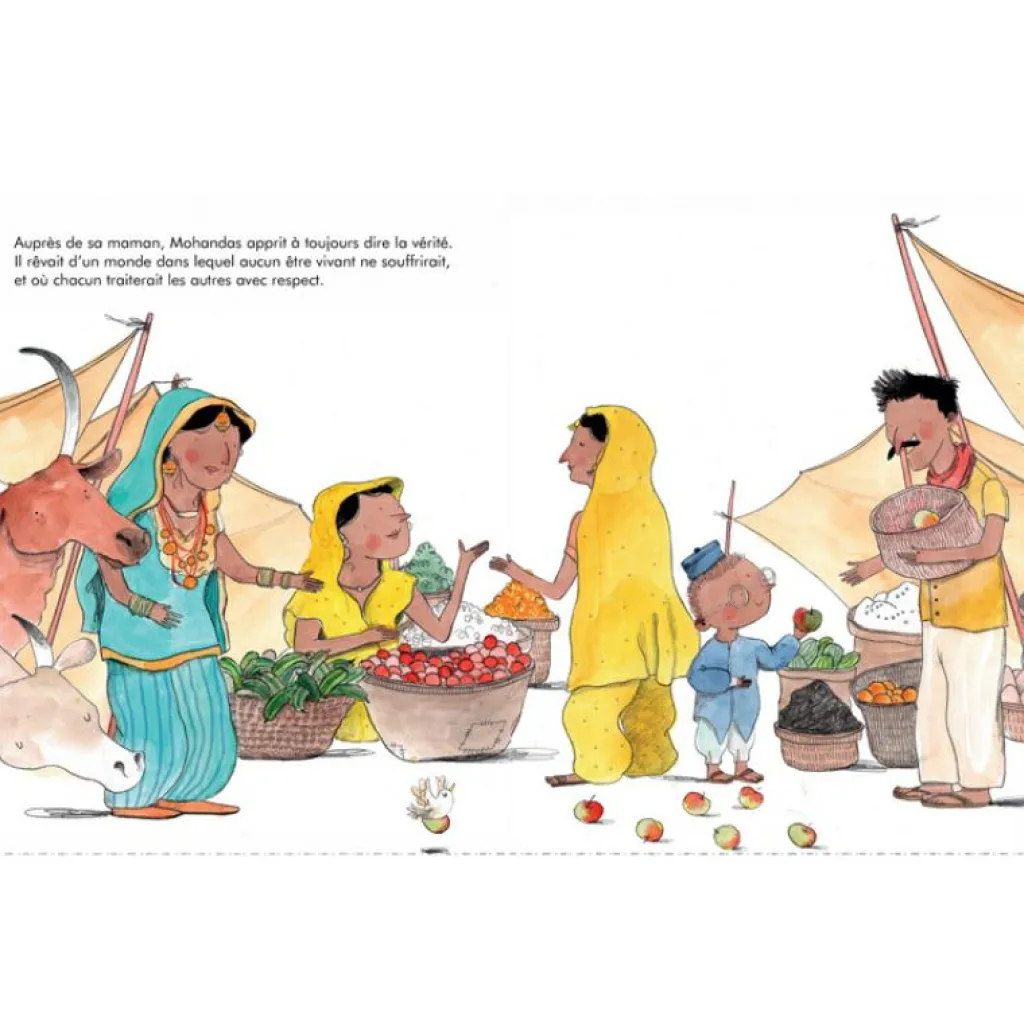 Enfant Editions Kimane Livre Mahatma Gandhi