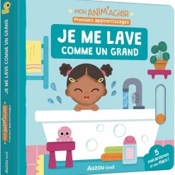 Auzou Editions Livre Mon anim'agier - Je me lave comme un grand