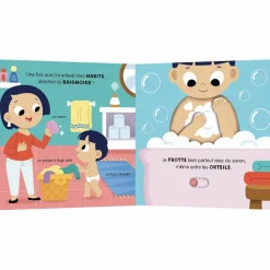 Auzou Editions Livre Mon anim'agier - Je me lave comme un grand