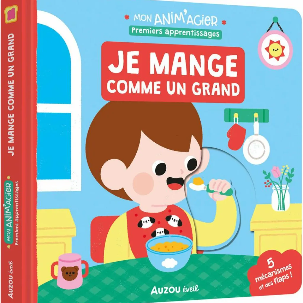 Hot Livre Mon anim'agier Premiers apprentissages - Je mange comme un grand Premiers Livres