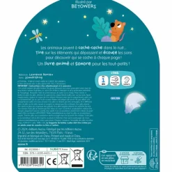 Auzou Editions Livre Mon coucou sonore Qui se cache dans la nuit ?