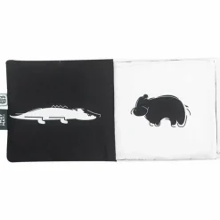 Sale Livre noir et blanc en tissu Tam Tam Livre Bébé En Tissu