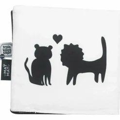 Sale Livre noir et blanc en tissu Tam Tam Livre Bébé En Tissu