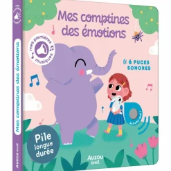 Auzou Editions Livre sonore Mes comptines des émotions