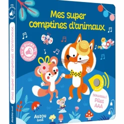 Auzou Editions Livre sonore Mes super comptines d'animaux