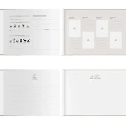 Zakuw Livre Souvenirs d'école en lin (8 périodes scolaires)