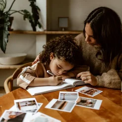 Clearance Livre souvenirs de vacances en lin (112 pages) Livre De Naissance / Album Photo