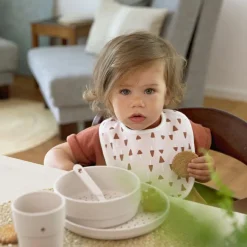 Discount Lot 5 bavoirs en éponge coton bio Little Forest Lapin Bavoirs