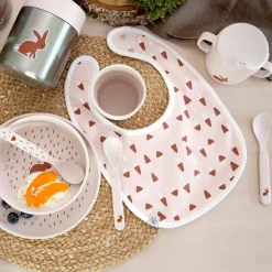 Discount Lot 5 bavoirs en éponge coton bio Little Forest Lapin Bavoirs