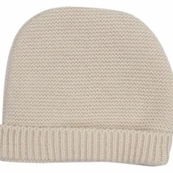 Trois Kilos Sept Lot brassière, bonnet et chaussons Sable (0-1 mois)