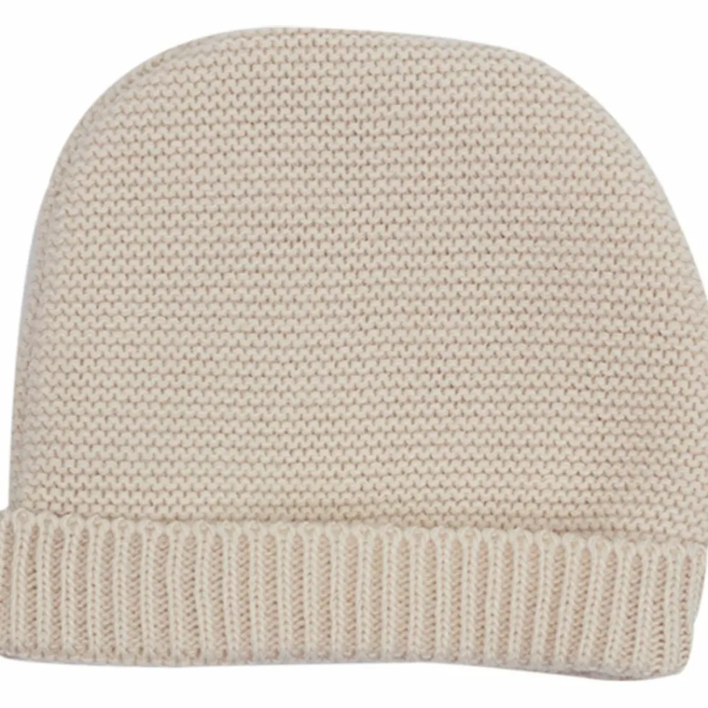 Trois Kilos Sept Lot brassière, bonnet et chaussons Sable (0-1 mois)