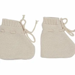 Trois Kilos Sept Lot brassière, bonnet et chaussons Sable (0-1 mois)