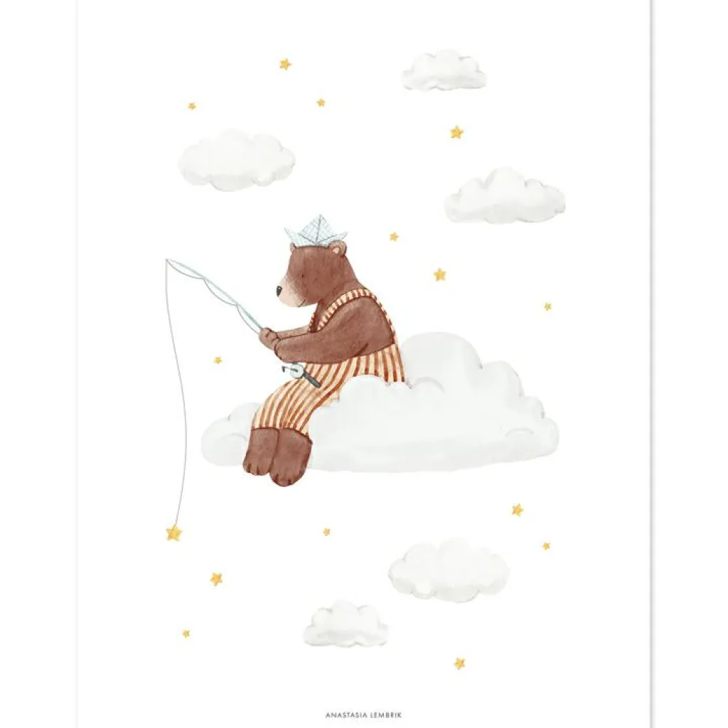 Lilipinso Lot de 4 affiches Hot-air balloons