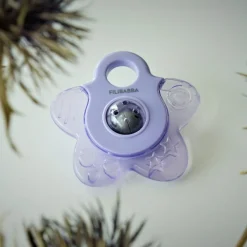 Filibabba Lot de 2 anneaux de dentition étoile rose