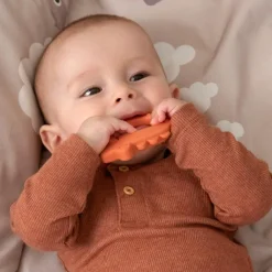 New Lot de 2 anneaux de dentition Deer friends papaye et sable Jouet / Anneau De Dentition