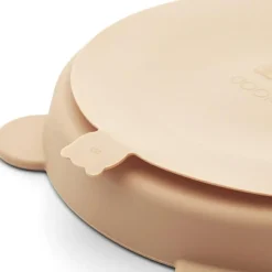 Liewood Lot de 2 assiettes à compartiments ventouse Stacy Mustard tuscany rose mix