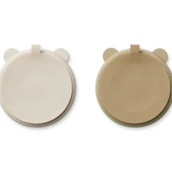 Hot Lot de 2 assiettes à compartiments ventouse Stacy Sandy-Oat Assiette