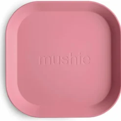 Clearance Lot de 2 assiettes carrées Dusty Rose Assiette