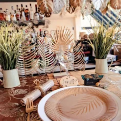 Discount Lot de 8 assiettes en carton kraft Tropi Chic palmier Assiettes En Carton