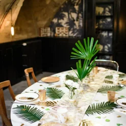 Discount Lot de 8 assiettes en carton kraft Tropi Chic palmier Assiettes En Carton