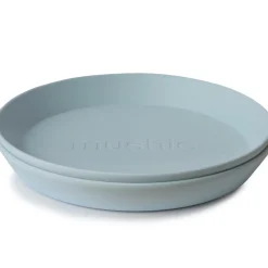 Clearance Lot de 2 assiettes rondes Powder blue Assiette