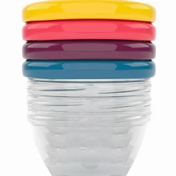 Best Lot de 4 Babybols avec couvercles de couleurs (120 ml) Pots De Conservation